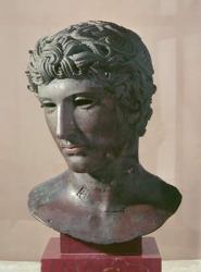 The 'Benevento' Head, c.50 BC (bronze) | Obraz na stenu