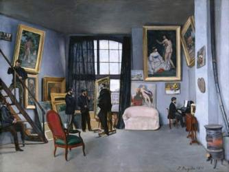 The Artist's Studio, 1870 (oil on canvas) | Obraz na stenu