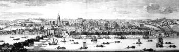 The South-East Prospect of Newcastle Upon Tyne, 1745 (engraving) | Obraz na stenu