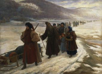 Road to Siberia (oil on canvas) | Obraz na stenu