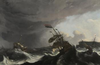 The Battle of Terheide, c.1695 (oil on canvas) | Obraz na stenu