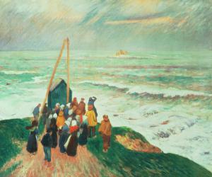 Waiting for the Return of the Fishermen in Brittany, 1894 (oil on canvas) | Obraz na stenu