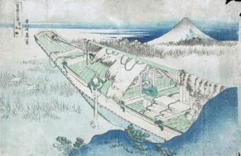 Joshu, Ushibori, Hetachi Provinces from the Series Thirty Six Views of Fuji, 19th century (colour woodblock print) | Obraz na stenu