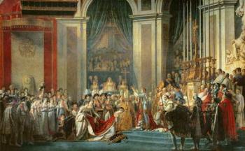 The Consecration of the Emperor Napoleon (1769-1821) and the Coronation of the Empress Josephine (1763-1814) by Pope Pius VII, 2nd December 1804, 1806-7 (oil on canvas) | Obraz na stenu
