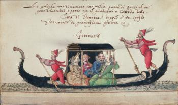 MS W.477 fol.13 Scene from Kippell's 'Costume Book', c.1558 (w/c on paper) | Obraz na stenu