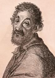 Julio Romano, illustration from '75 Portraits Of Celebrated Painters From Authentic Originals', published in London, 1817 (engraving) | Obraz na stenu