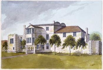 View of Sir Noel de Caron's House, 1809 (w/c on paper) | Obraz na stenu