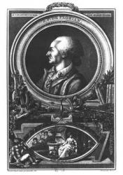Jean-Pierre Claris de Florian (1755-94) engraved by Massol, 1785 (engraving) (b/w photo) | Obraz na stenu