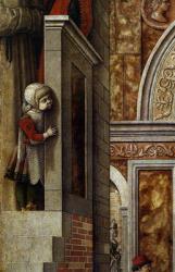 The Annunciation with St. Emidius, 1486 (tempera and oil on canvas) (detail of 97895) | Obraz na stenu