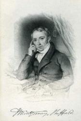 Portrait of James Montgomery, c.1820 (engraving) | Obraz na stenu