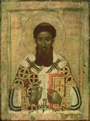 Icon of St. Gregory (335-390) Archbishop of Thessaloniki (tempera on papel) | Obraz na stenu