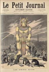 The Golden Calf, from 'Le Petit Journal', 31st December 1892 (coloured engraving) | Obraz na stenu