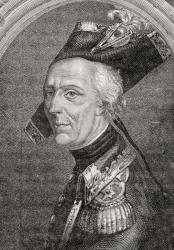 General Luc Auguste Dagobert de Fontenaille (1736-94) (engraving) | Obraz na stenu