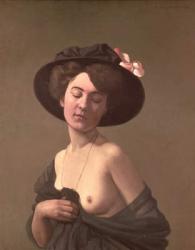 Lady in a Hat, 1908 (oil on canvas) | Obraz na stenu