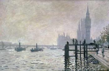 The Thames below Westminster, 1871 (oil on canvas) | Obraz na stenu