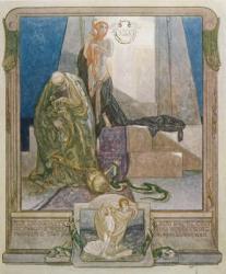 Illustration from Dante's 'Divine Comedy', Paradise, Canto IX, 1921 (w/c on paper) | Obraz na stenu