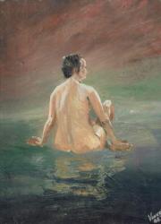 Naked, 2006, (acrylic on canvas board) | Obraz na stenu