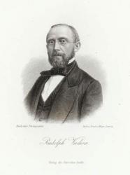 Rudolph Virchow (1821-1902) in the 'Allgemeine Moden-Zeitung', Leipzig, 1872 (engraving) | Obraz na stenu