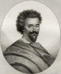 Edward Herbert, illustration from 'A catalogue of Royal and Noble Authors, Volume III', published in 1806 (colour litho) | Obraz na stenu