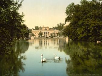 Castle at Lazionki or Lazienki, Warsaw, Russia (i.e. Warsaw, Poland), c.1890-c.1900 | Obraz na stenu