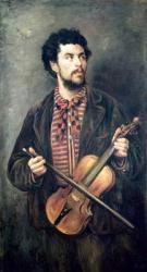 The Violin Player (oil on canvas) | Obraz na stenu