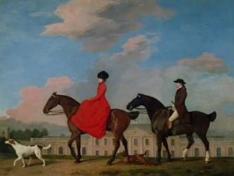 John and Sophia Musters riding at Colwick Hall, 1777 | Obraz na stenu