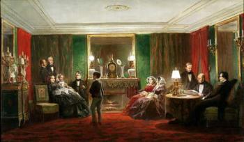 Interior of a Salon on Rue de Gramont, 1858 (oil on canvas) | Obraz na stenu