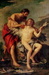 Daedalus Attaching Icarus' Wings, c.1754 (oil on canvas) | Obraz na stenu