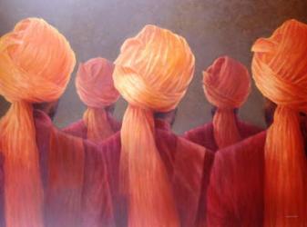 All Five Heads (oil on canvas) | Obraz na stenu