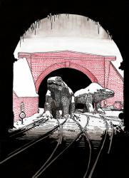 Crystal Palace Monsters, 2013, (ink on paper) | Obraz na stenu