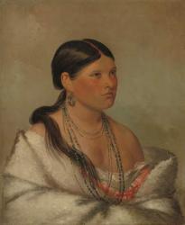 The Female Eagle, Shawano, 1830 (oil on canvas) | Obraz na stenu