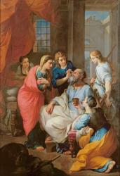 Tobias healing his father's sight, 1733 (oil on canvas) | Obraz na stenu