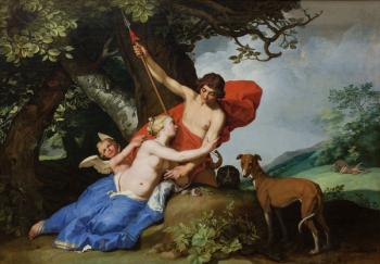 Venus and Adonis, 1632 (oil on canvas) | Obraz na stenu