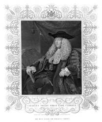 Portrait of Charles Pratt, 1st Earl Camden, engraved by H. Robinson (engraving) | Obraz na stenu