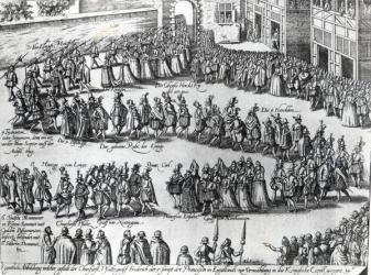 Elizabethan Procession (engraving) | Obraz na stenu