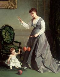 `Angel and Devil' or `Playing Diabolo, The-Devil-on-two-Sticks' 1868 | Obraz na stenu