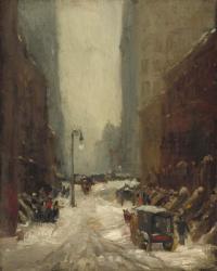 Snow in New York, 1902 (oil on canvas) | Obraz na stenu