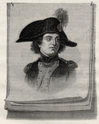 Antoine Joseph Santerre (1752-1809) from 'Histoire de la Revolution Francaise' by Louis Blanc (1811-82) (engraving) | Obraz na stenu