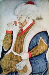 Portrait of Sultan Mehmet II (1432-81) (w/c on paper) | Obraz na stenu