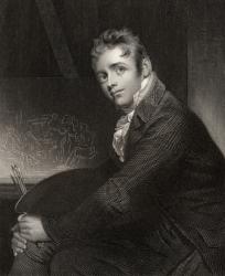 Sir David Wilkie, engraved by H. Robinson, from 'National Portrait Gallery, volume V', published c.1835 (litho) | Obraz na stenu