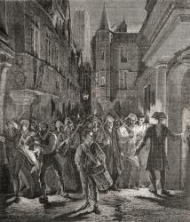 Paris guarded by the people, engraved by Pannemaker-Ligny (engraving) | Obraz na stenu