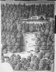 Boscobel House and Park, 1651 (engraving) | Obraz na stenu