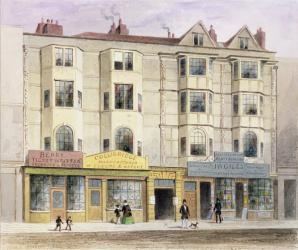 An old House called the Half Moon Tavern, on the West side of Aldersgate Street, 1852 (w/c on paper) | Obraz na stenu