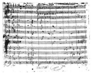 Ms.1548 (1) Ouverture of the opera 'Don Giovanni' (pen & ink on paper) (b/w photo) | Obraz na stenu