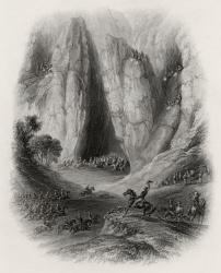 Sir Charles Napier pursuing the robber tribes in India (engraving) | Obraz na stenu