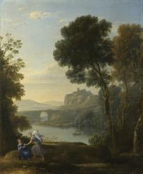 Landscape with Hagar and the Angel, 1646 (oil on canvas) | Obraz na stenu
