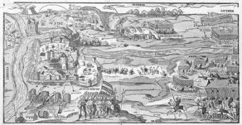 The Siege of Polotsk in 1579 (engraving) | Obraz na stenu