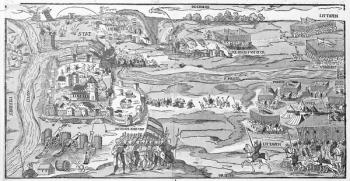 The Siege of Polotsk in 1579 (engraving) | Obraz na stenu