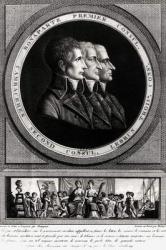 Portrait of the Three Consuls of the Republic, completed by Edme Bovinet (1767-1082) | Obraz na stenu