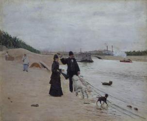 The Banks of the Seine, c.1880 (oil on canvas) | Obraz na stenu